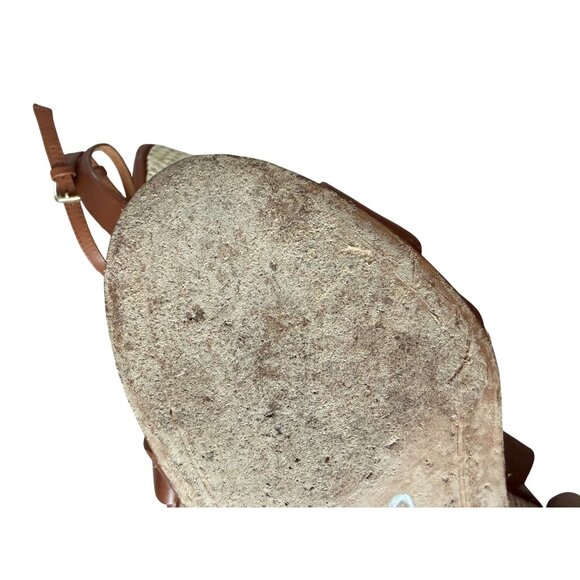 J MACLAUGHLIN Tan Leather Esapdrilles Sandals Wedges Size 6.5 - Picture 5 of 10